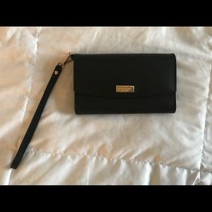 Kate Spade Black Trifold Wristlet
